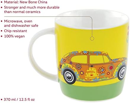 Coleção Brisa VW - Volkswagen Beetle Car Caneca de café, xícara de chá para cozinha, garagem, escritório - Equação de acampamento/Idea -presente/lembrança