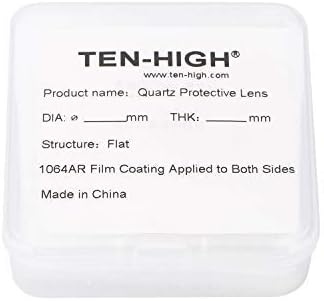 LENS DE PROTEÇÃO DE PROTEÇÃO DE PROTEÇÃO DE TENL HIGH Tamanho: diâmetro 30 mm, espessura 1 mm, lente de proteção de quartzo para máquinas de corte a laser de fibra de 0-2000w, 100pcs/lote