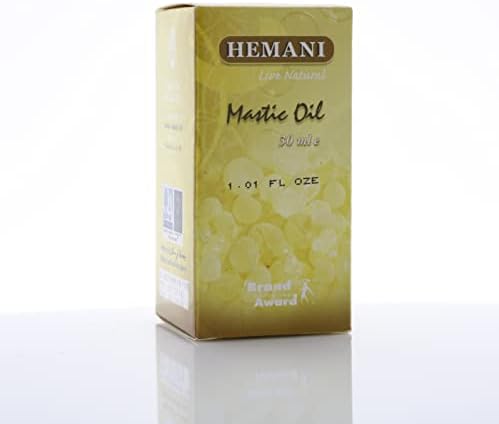 Óleo de Mástica Hemani 30ml - de óleo natural e natural para saúde digestiva e oral