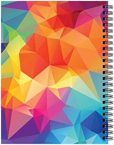 Ucreate Fashion Poly Cover Sketch Book Design Kaleidoscope, 9 x 12, folhas multicoloridas 75