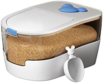 Xbwei Pantry Rice Rice Rice Storage Contêiner Bin Bin Distribuidor de alimentos seco Para anel de vedação de arroz de farinha