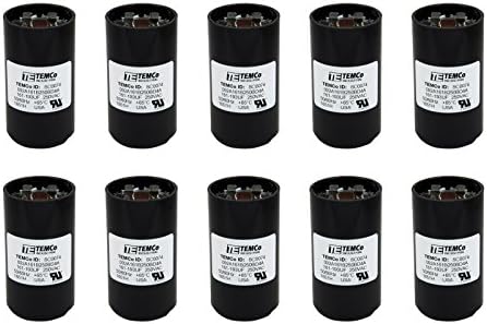 TEMCO 64-77 UF/MFD 220-250 Vac Volts Round Start Capacitor 50/60 Hz AC Electric -lote -1