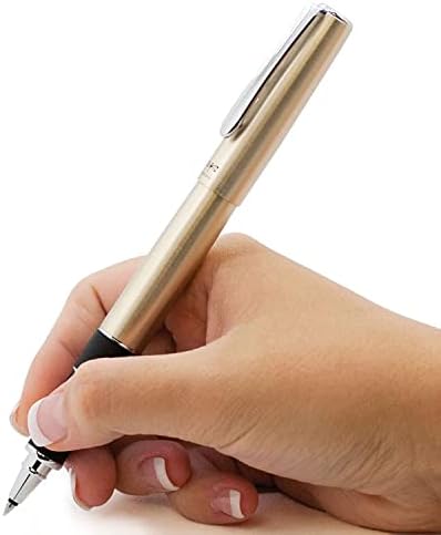 TOMBOW 55079 caneta Ultra Rollerball, cromo escovado, 1 pacote. Premier Rollerball Pen para a melhor experiência de escrita