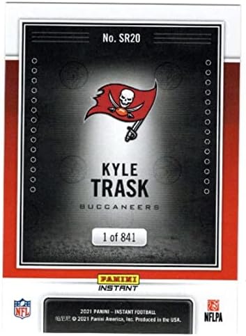 Kyle Trask RC 2021 Panini Instant Spotlight Rookie /841SR20 Buccaneers Cond NFL Football