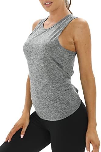 Bestisun Trey Back Treping Tops Open Back Back Gym Athletic Yoga Shirt Backless Musle Tanks for Women