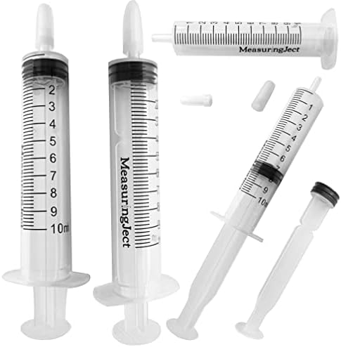 10 ml seringas medidas de medição