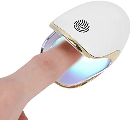 Zhjbd mini lâmpada de secador de unhas, lâmpada de panificação de secador de unhas em casa pequena mini unhas de cura de dedo único de dedo 6W/65