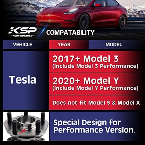 Ksp 15mm e 20mm Spacers de rodas para Tesla Modelo 3/Y, 5x114.3 Spacer de roda para 2017+ Tesla Modelo 3 | 2020+ Tesla Modelo Y, 5x4.5 espaçadores hubcentric 64,1mm furo com m14x1.5 pinos, 6061-t6 alumínio 4pcs