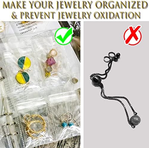 Linglingo Brinchanding Organizador Jóia de jóias Caso de jóias Recipiente transparente São de armazenamento de jóias para anel, colar, pulseiras, prisioneiros