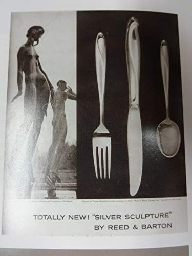 Escultura de prata por Reed & Barton Sterling Silver Flablarware Service 8 Conjunto 49 PCs