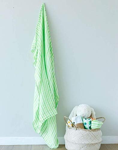 Malabar Baby Certified Organic Swaddle Blanket Conjunto | Cobertores de musselina de algodão luxuosos para meninas e meninos | Bebê