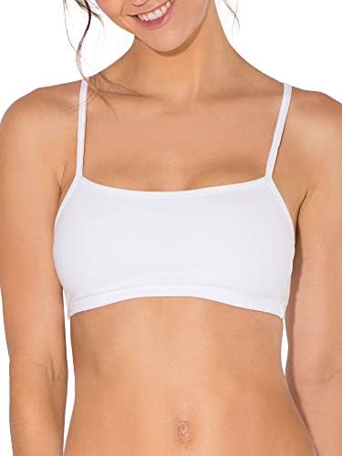 Fruto do Loom Women's Spaghetti Strap Cotton Pullover Sports Bra Value Pack