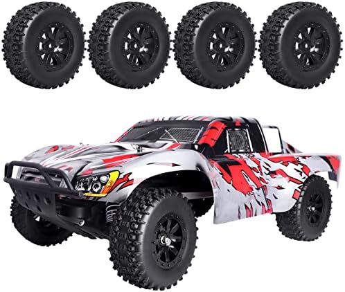 1/10 RC Pneus de caminhão curto curto e rodas pré-colada e RC Reparação de carro RC Stand RC Stands Kit para Traxxas Slash