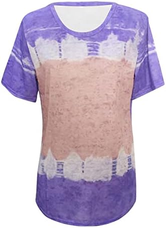 Camas para meninas adolescentes de verão outono de manga curta Crewneck lounge lounge tie tye tops t camisetas mulheres