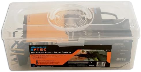 Power -Tec - 91781 Sistema de reparo de plástico de grampeador quente
