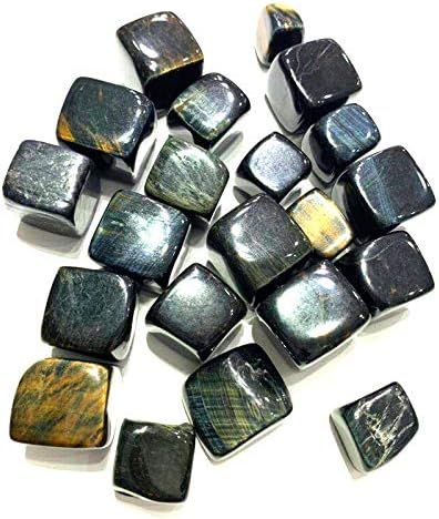 Qiaononai zd1226 100g cubo natural blue tigre stones de cristal minerais de cascalho amostra de cálculos e minerais de minerais tombadas