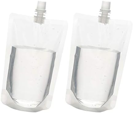 Flask 50pcs Balcalhos de bebidas transparentes em pé bolsa de bebidas alcoólicas portáteis Bolsa de bebidas escondidas