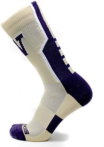 Donegal Bay NCAA Washington Huskies Sport Socks, ouro, tamanho único