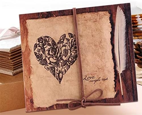 BMKIW 34 Páginas Álbum de fotos de artesanato diy Vintage Style Heart Series Handmade Foto Album Scrapbook Lover Travel
