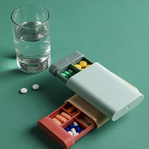 Lezhitao 3 Caixa de pílula de embalagem Portátil pequeno organizador de comprimidos de viagem semanal Distribuidor de comprimidos de