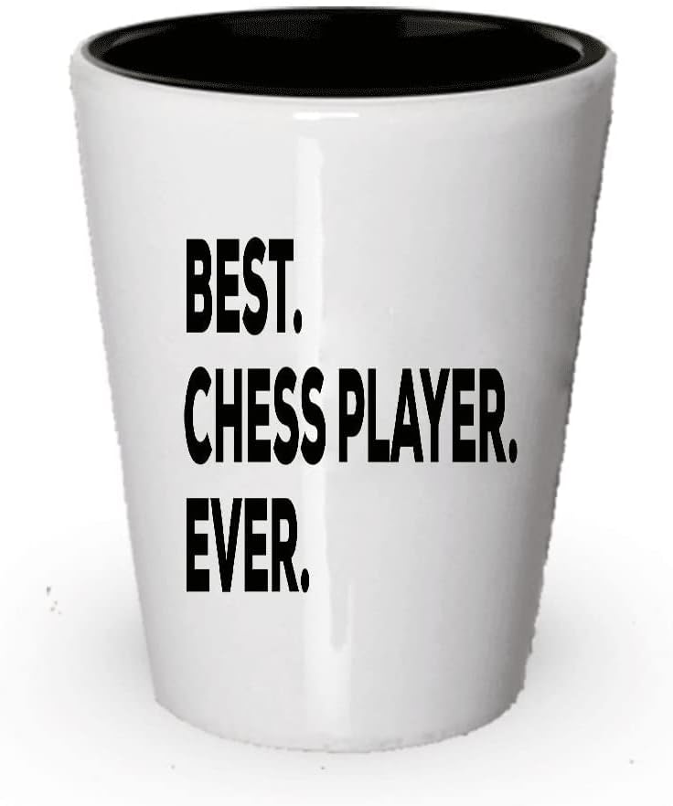 Chess Shot Glass - xadrez - Presentes de xadrez - Para homens Mulheres - Idéias de Presentes Temáticos - Relacionados a xadrez - Amantes jogadores