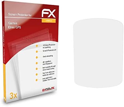 Protetor de tela AtFolix compatível com o filme de proteção de tela GPS Garmin Etrex, filme de protetor FX anti-reflexivo e absorvente de choque