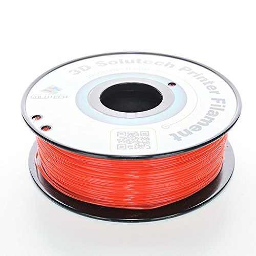3d solutech ver através de vermelho 1,75 mm PETG 3D Filamento 2,2 lbs