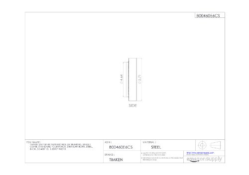 Timken jm718149 rolamento de rolamento cônico, cone único, tolerância padrão, furo reto, aço, polegada, 3.5433 id, 1.3390 largura