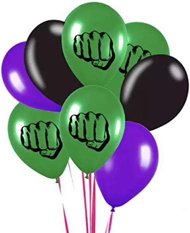 O incrível Hulk tem tema emblema Party Party Latex 8 peças Balão de 12 polegadas