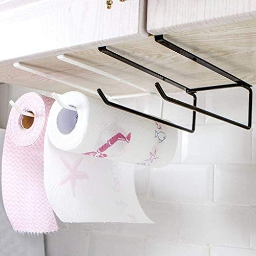 -Cack de toalhas prateadas, banheiro de papel higiênico suporte de ferro suporte de cozinha de papel de papel de toalha de