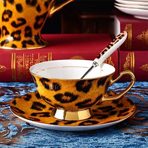 Xícara de café 15 PCs adesivos requintados da linha de ouro Time de chá cerâmica Prind Print Coffee Tea para hotel