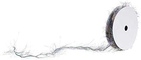 Jam Paper Feather Ribbon - 3 metros - White Metallic - Vendido individualmente
