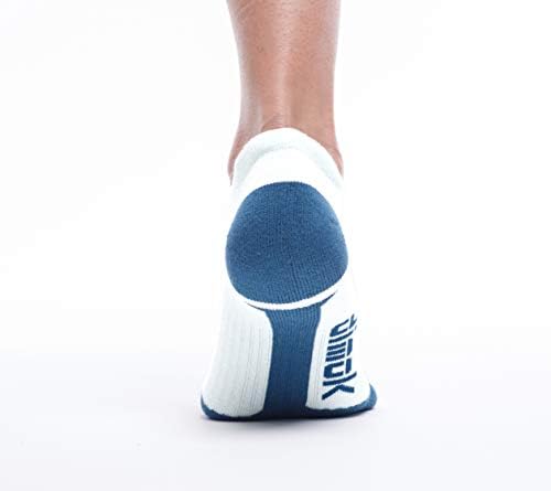 Meias de corrida atléticas de Dimok - sem mostrar meias esportivas de longa distância resistentes à bolha para homens e mulheres