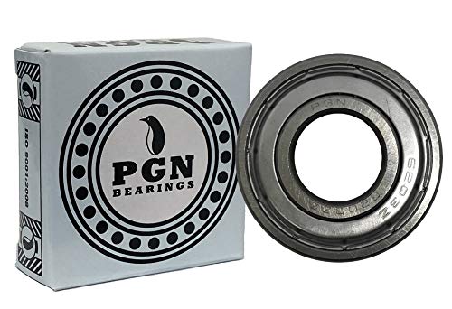 Rolamento PGN 6203 -ZZ - Rolamento de esferas selado com aço cromado lubrificado - rolamentos de 17x40x12mm com blindagem de metal e suporte de rpm alto