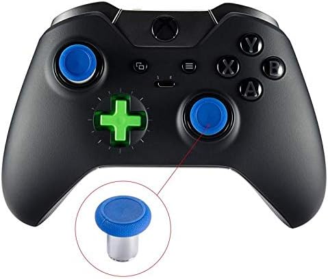 Extremerar 8 polegadas de metal azul de 8 em 1 joysticks analógicos para Xbox One, Xbox One Elite, Xbox One S, Xbox Series X,