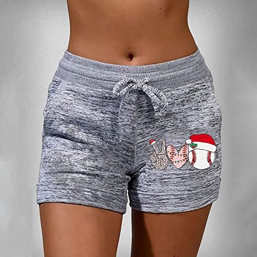 Mulheres de moda secar rápido shorts esportivos casuais impressão elástica calça de ioga curta