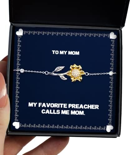 Jogo em Novelies Mom Gifts For Mom, meu pregador favorito me chama de mãe, pulseira épica de girassol, da filha