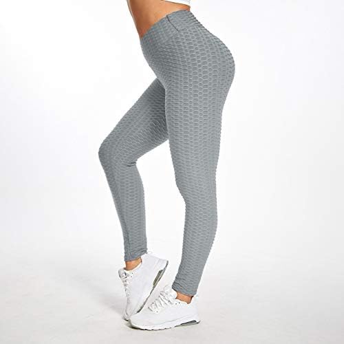 Calças de ioga feminina com calças esportivas esportivas de bolso de bolso que administra as leggings femininas Yoga Solid Fitness Workout Yoga