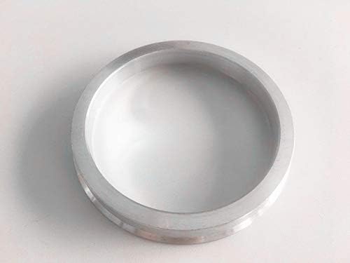 NB-Aero 4pc Hubrings de alumínio prateado 73mm a 70,1mm | Anel central hubcentric 70,1 mm a 73 mm