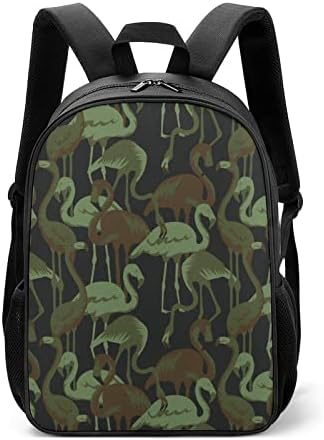 Mochila Tropical Flamingo Militar Mochila Unissex Mochila leve Daypack Saco de ombro de moda com bolsos de garrafa de água