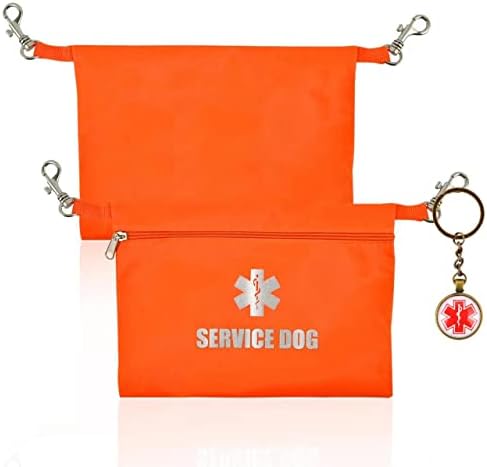 Bolsa de cães de serviço de serviço de clipe de clipe de Wangdefa 5,5x7,5 polegadas bolsas para cães para coletes