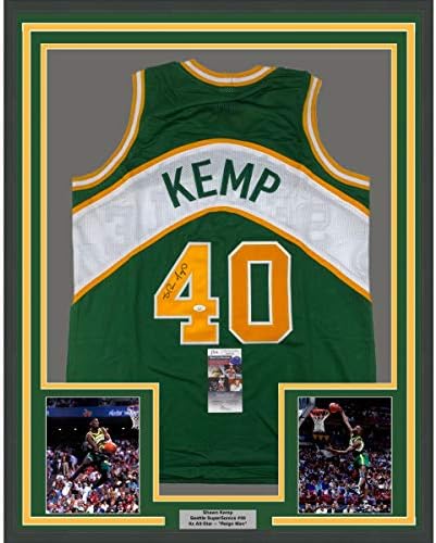 Shawn Kemp 33x42 emoldurado/assinado