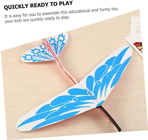 Toyvian 3pcs Diy Glider Kids Playset Aviões de planador ao ar livre para crianças fora do brinquedo de brinquedo