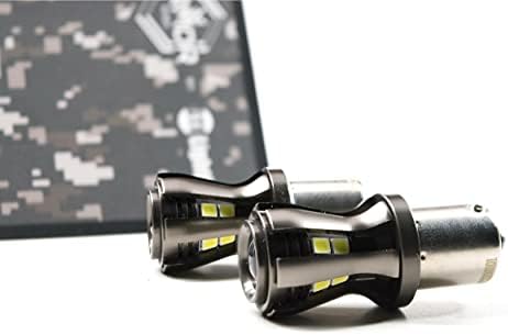 Bulbo LED de iluminação GTR, série de armaduras brancas 1156, atualização universal para backup reverso e luzes de carga ou luzes