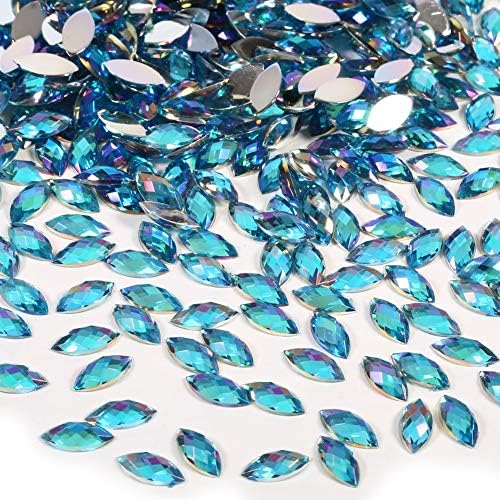 500pcs 7x15mm Rhinestones Sapatos Bacs Diy Stick On For Rhinestone ab jóias de casamento Crystal acrílico acrílico liso