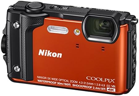 Nikon W300 Câmera digital à prova d'água com TFT LCD, 3 , Orange