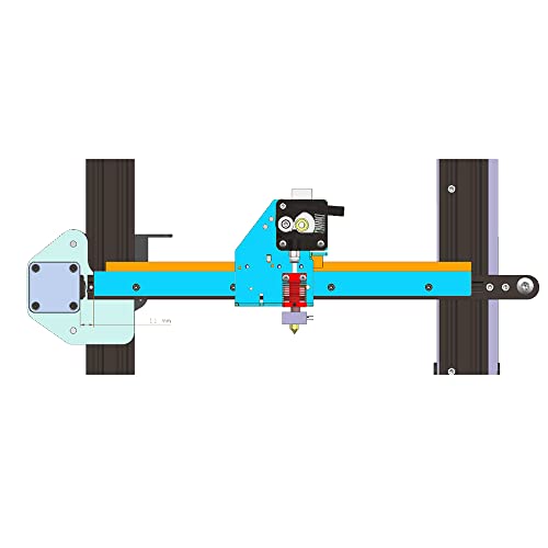 CCTREE ENDER 3 Kit de guia de trilhos lineares de atualização com suporte de extrusora de acionamento direto, MGN12C