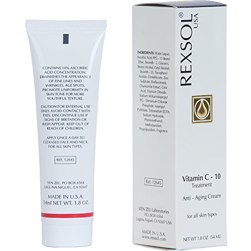 Rexsol 10% Creme anti-rugas de tratamento de vitamina C