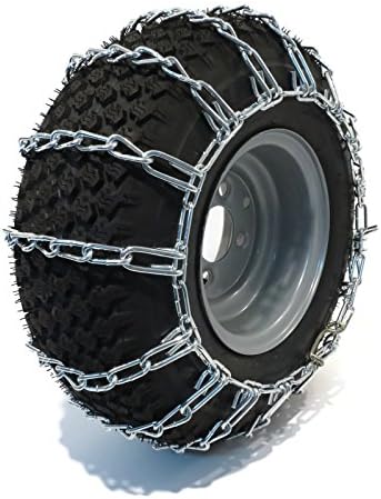 The Rop Shop New Par Par 2 Link Tire Chains 20x10.00x8 para John Deere Lawn Mower Tractor Rider