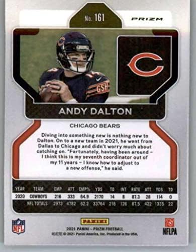 2021 Panini Prizm Prizm Silver #161 Andy Dalton Chicago Bears NFL Football Trading Card